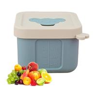 Mini contenedor de aperitivos, de molde de hielo reutilizable a prueba de fugas | Separadores de alimentos | Contenedores de silicona | Mini de alimentos con tapa para salsas | para aderezo
