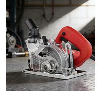Mini cortador de 125mm, máquina cortadora sin polvo de 220V, cortadora eléctrica de azulejos de piedra y madera, sierra eléctrica multifuncional sin dientes 1 Blade