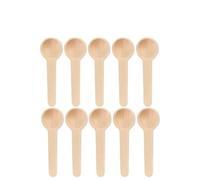 Mini cucharas de madera de 1 g de capacidad, punta redondeada reutilizables para café, miel, té, azúcar, condimentos