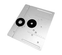 - Mini enrutador de madera, Banco carpintería, placa inserción mesa con calibre inglete y cerca for máquina grabado eléctrica para carpintería con sierra ingletadora y marcado de bricolaje(Set C)