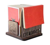 Mini Expositor De Libros - Estante De Madera Maciza, Organizador De Almacenamiento De Escritorio | Estantería Estrecha, Construcción Robusta De Plataformas Decorativas Para Libros, Elegante Espacio De