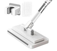 Mini fregona con almohadillas de microfibra reutilizables, mopa pequeña con clip para suelos de madera dura, mopas de mano secas en húmedo para cocina, baño, espacios reducidos, limpieza de techo sin