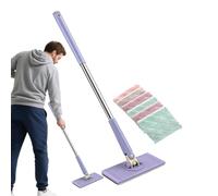 Mini fregona - Mini fregonas manos libres | Mopas limpiadoras de zócalos | Mopa de pared de mango largo para limpiar zócalos, techos, duchas, azulejos de bañera, ventana, suelo, cocina con 6