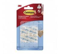 Mini ganchos adhesivos transparentes (8uds) 3m