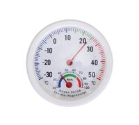 Mini higrómetro analógico con forma de campana para jardines y terrazas, termómetro higrómetro de -30 a 50 grados Celsius