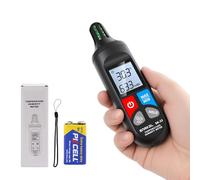 Mini higrómetro, medidor digital de humedad de temperatura, termómetro de habitación de alta precisión para interiores con punto de rocío ambiental y temperatura de bombilla húmeda para interiores y