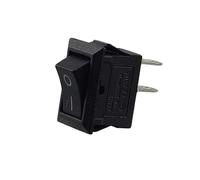 Mini interruptor basculante, interruptor basculante integrado, interruptor de palanca, interruptor de dispositivo, 250 V, 3 A, CA/CC (6 V, 9 V, 12 V, 24 V, 125 V), color negro, rectangular, 9 x 13 mm