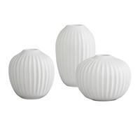Mini jarrón HAMMERSHOI, juego de 3 piezas, blanco, Kähler