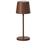 Mini lámpara de mesa táctil inalámbrica de aluminio bronce LED KELLY MINI VINTAGE blanco regulable H22cm