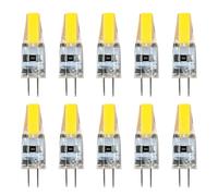 Mini lámpara LED COB G4 regulable, Bombilla de 6W, CA, CC, 12V, 220V, luces de vela, reemplazo de 30W, 40W, halógena para foco de araña, 10 piezas