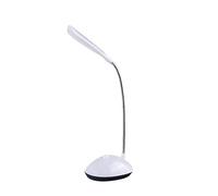 Mini lámpara LED de escritorio, cuello de cisne flexible con clip para escritorio, cabecero de cama y computadoras, color blanco