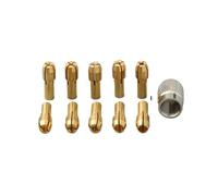 Mini Mandril De Taladro M7 M8, Eje Molino Eléctrico, Tuerca Ciega, Mandriles Latón Plateado for Accesorio Herramienta Potencia Rotativa(Brass 2mm(4.2mm))