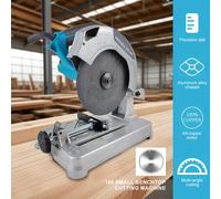 Mini máquina cortadora de perfiles multifuncional, cortador de mesa de 0-45 grados, sierra eléctrica para cortar Metal, madera y plástico 2 Blade