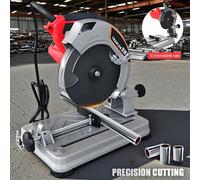 Mini máquina cortadora de perfiles portátil, sierra eléctrica de 220V, cortadora de guía de escritorio de alta potencia para madera, Metal, acero y PVC EU