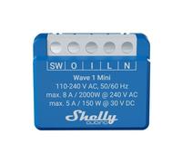 Mini módulo shelly interruptor z-wave 1 canal 8a contacto seco
