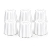 Mini Moldes Canelés AntiStick Juego De 6, Para Pastelería Francesa Cannelés | Hecho de acero al carbono, fácil de soltar, moldes para hornear para horno