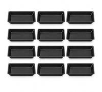 Mini Moldes Para Hornear Pan De 12 Piezas, Moldes Para Pasteles No Stick | Moldes de pastel no Stick Financier para horno y freidora de aire, acero al carbono