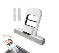 Mini MOP - Limpieza de Portátil, fregona de esponja de mango corto con 3 cabezas adicionales | Herramienta de limpieza, removedor de polvo de Práctica, limpiaparabrisas
