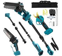 Mini motosierra 4 en 1 con batería y sierra telescópica para Makita 18 V