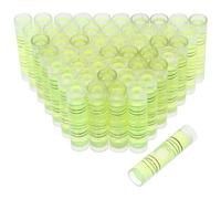 Mini Nivel de Burbuja de Plástico Verde, 50 Piezas