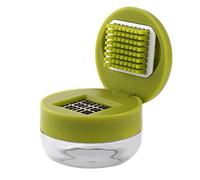 Mini Picador Ajo Ergonómico Portátil con Recipiente y Base Desmontable