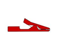 Mini pinza cocodrilo aislada 2mm / roja (ma1)