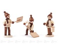 Mini quitanieves de diseño natural (3). Altura aproximada: 6 cm. Producto nuevo