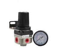 Mini regulador de presión aire G1/4, válvula reductora neumática ajustable con manómetro for compresor(AR4000-06)