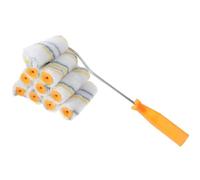 Mini Rodillo para Pintar Paredes, Juego de 21 Piezas, Mango Amarillo Color Aleatorio