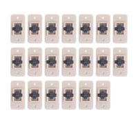 Mini ruedas autoadhesivas, ruedas de plástico para muebles pequeños, de rodamiento suave, para cajas de almacenamiento, contenedores de basura, 20 unidades, 4,5 x 2,4 x 1,7 cm