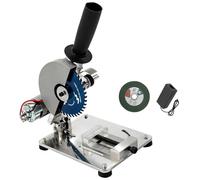 Mini sierra ingletadora de 45°, sierra de corte eléctrica de 96 W y 9000 rpm, velocidad ajustable en 7 niveles, cuerpo totalmente de aluminio, con 2 discos circulares, bajo nivel de ruido