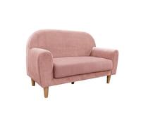 Mini sofá infantil de 2 plazas Miniduo de Micuna Madera / Rosa Tierra