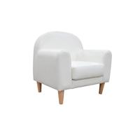 Mini sofá infantil de Micuna Madera / Polipiel Blanco