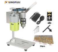 Mini taladro de Banco de prensa portátil, Mini máquina de perforación, prensa de Banco de banco, bricolaje, madera, Metal, soporte de taladro eléctrico 795 Motor
