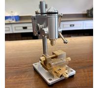 Mini Taladro de Columna de Banco, Máquina de Perforación de Precisión para Relojeros con Portabrocas de 0.3-4mm, Micro Taladro de Sobremesa con Velocidad Variable para PCB y Joyería Upgrade