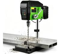 Mini Taladro de Columna de Pilar Prensa, Electrónico Taladro de Banco, 4 Velocidades (Rango de Hasta 4600 Rpm), Portabrocas de Tres Mordazas de 0,6 a 6,5 mm