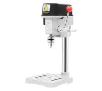 Mini taladro de mesa de 340 W, 3 marchas, profundidad de perforación 0,98 pulgadas, prensa de taladro de escritorio
