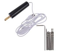 Mini Taladro Eléctrico de Mano USB 15 Piezas Negro para DIY