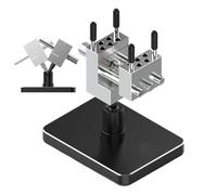 Mini tornillo de banco | 2 en 1 tornillo de banco de escritorio - banco de taladro portátil resistente antideslizante de precisión de liberación rápida para trabajo de metal y madera taller de garaje