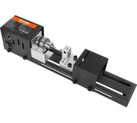 Mini torno, dimensiones: 6.98 cm x 16.0 cm, 24 VDC, 96 W. Mini herramientas para torno de madera, máquina de fresado, accesorios, 7 velocidades (4220/5300/5650/6350/6660/7050/8450 RPM), para proyectos