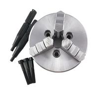 Mini torno manual de 3 mordazas con sujeción autocentrante de acero endurecido K01-100B