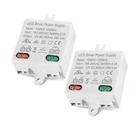 Mini Transformador LED 12v, 2 Piezas Transformador para LED 12V/Dc, 10W Mini Driver LED, Transformador de Corriente Continua para Luces y Tiras Luminosas LED, Sin Requisitos de Carga Mínima