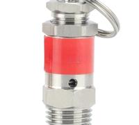 Mini válvula de seguridad de alivio de presión de resorte sanitario de acero inoxidable 04 de 1/8" 1/4" BSPT macho de 0,5 a 10 bar for compresor de aire(0.05mpa 0.5 Bar,1l4 BSPT)