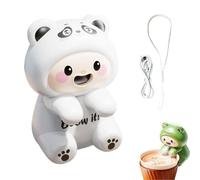 Mini ventilador de enfriamiento con clip para taza y tazón, ventilador de enfriamiento de alimentos manos libres y enfriador de café, ventiladores de Panda para fideos, café, té, bebidas calientes