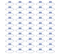 Mini Ventosas | 50 PIEZAS 30MM |✮GARANTÍA DE POR VIDA✮| Transparentes Reusables Sin Ganchos, Lengüeta - Colgadores Adhesivos para Almacenamiento en Pared, Azulejos, Vidrio, Espejos, Ventanas