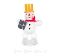 Miniatura Muñeco de Nieve Con Paquete H = Aprox. 6 CM Nuevo Erzgebirge