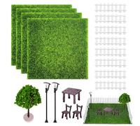 Miniaturas 17 Piezas Miniatura Incluidas Vallas para Jardin Farola Navidad para Duendes Y Hadas Decoracion Jardin Zen Figuras Jardin Exterior Figuras Navidad Gnomos Y Duendes