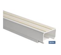Minicanal recto adhesivo 2m 16x16mm caja 6 unid.