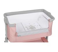 Minicuna Colecho Comfy Rosa + textil Elefante