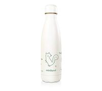 Miniland Natur Bottle Chip 500ml. Botella térmica de acero inoxidable, que mantiene la temperatura más de 24 horas. 89345
